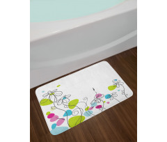 Daisies Spring Florets Bath Mat