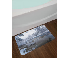 Nordic Snow Nature Icy Bath Mat