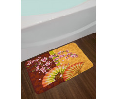 Sakura Blossoms Asian Bath Mat