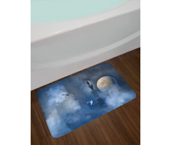 Castle on Clouds Gothic Bath Mat