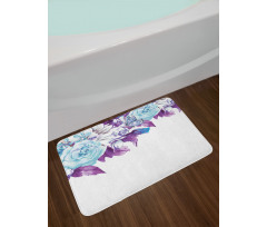 Vintage Flower Petals Bath Mat