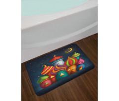 Oriental Castles Moon Bath Mat