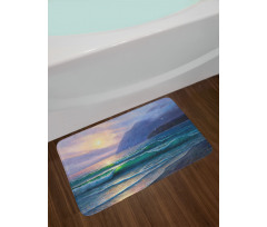 Ocean Morning Mountain Bath Mat