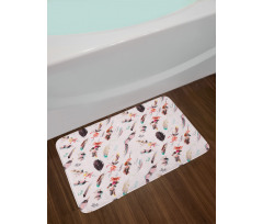 Fashion Feathers Bath Mat