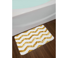 Zigzag Pattern Modern Bath Mat