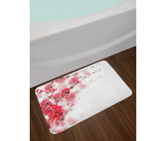 Cherry Blossoms Misty Bath Mat