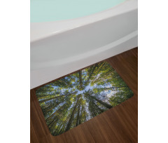 Jungle Moss Forest Trees Bath Mat