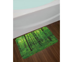 Spring Forest Bush Rural Bath Mat