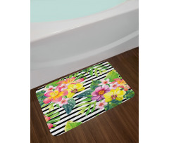 Various Flowers Bouquet Bath Mat