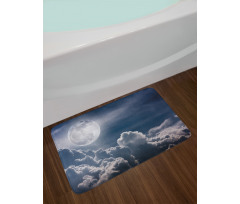 Celestial Photo Full Moon Bath Mat