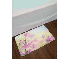 Larkspur Petals Summer Bath Mat