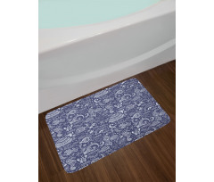 Shells and Plants Bath Mat