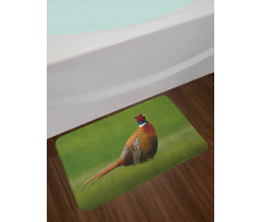 Pheasant Long Tail Meadow Bath Mat
