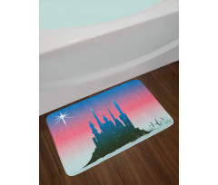 Medieval Castle Stars Bath Mat