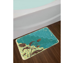 Flower on Lacework Aged Bath Mat