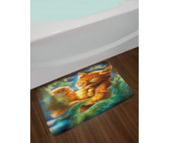 Fantasy Peacock Bath Mat