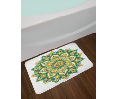 Dahlia Petals Bath Mat