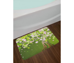 Blossoming Petals Florets Bath Mat