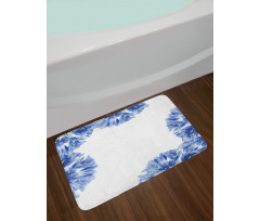 Delicate Crocus Border Bath Mat