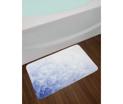 Abstract Floral Curl Bath Mat