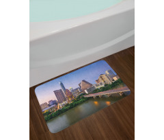 Autin Texas City Bridge Bath Mat