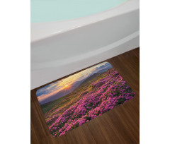 Flower Meadow Mountain Bath Mat