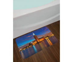 Stockholm Scenic Night Bath Mat