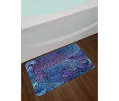 Ocean Inspired Paisley Bath Mat