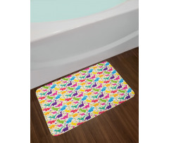 Wild Animal Kids Bath Mat