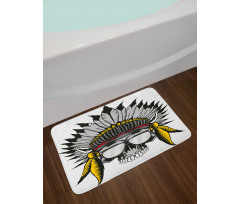 Tribe Leader Feather Head Bath Mat