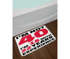 Feel 18 Words Bath Mat