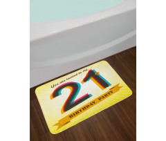 Radial Backdrop Bath Mat