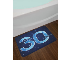 Modern Birthday Image Bath Mat