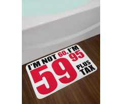 Fun Birthday Words Bath Mat