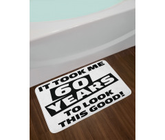 Slogan Party Words Bath Mat