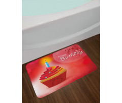 Starry Candle Cupcake Bath Mat