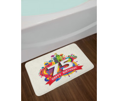 Geometrical Cartoon Bath Mat