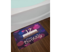 17 Party Cake Bath Mat