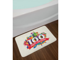 Digital Print Shapes Bath Mat