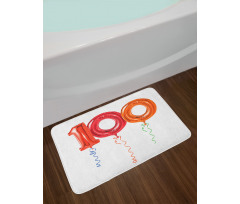 Flying Balloons Art Bath Mat