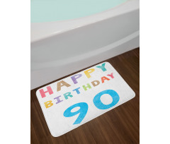 Happy 90th Birthday Bath Mat