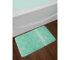 Retro Lace Pattern Bath Mat