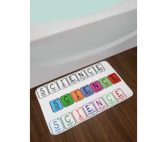 Science Letters Bath Mat