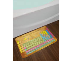 Colorful Squared Bath Mat
