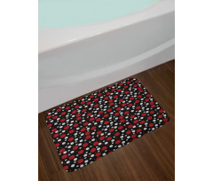 Snow Like Polka Dots Bath Mat