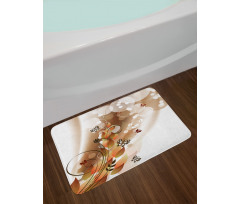 Spring Themed Abstraction Bath Mat