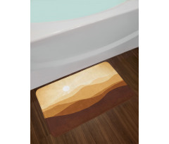 Abstract Sunrise Mountains Bath Mat