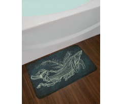 Doodle Coral Reef Seaweed Bath Mat