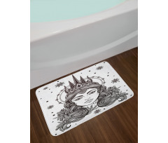 Fantasy Snow Queen Art Bath Mat