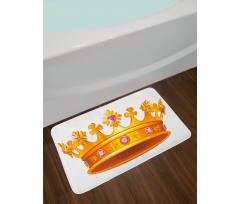 Crown Tiara with Gems Bath Mat